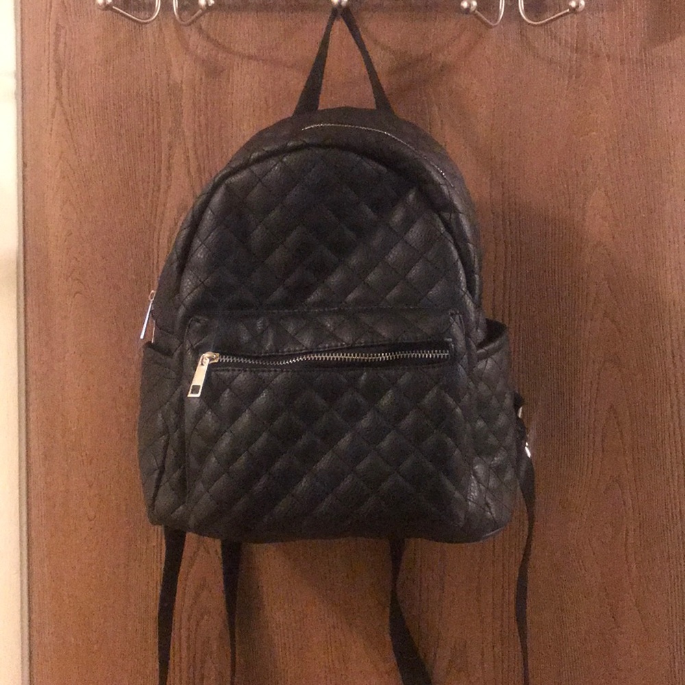 Quilted mini backpack